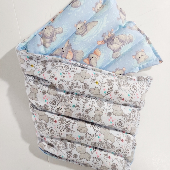 Therapeutic heating-cooling rice bag, heat pad, cold pack, Hippos, Elephants - Picture 2 of 6